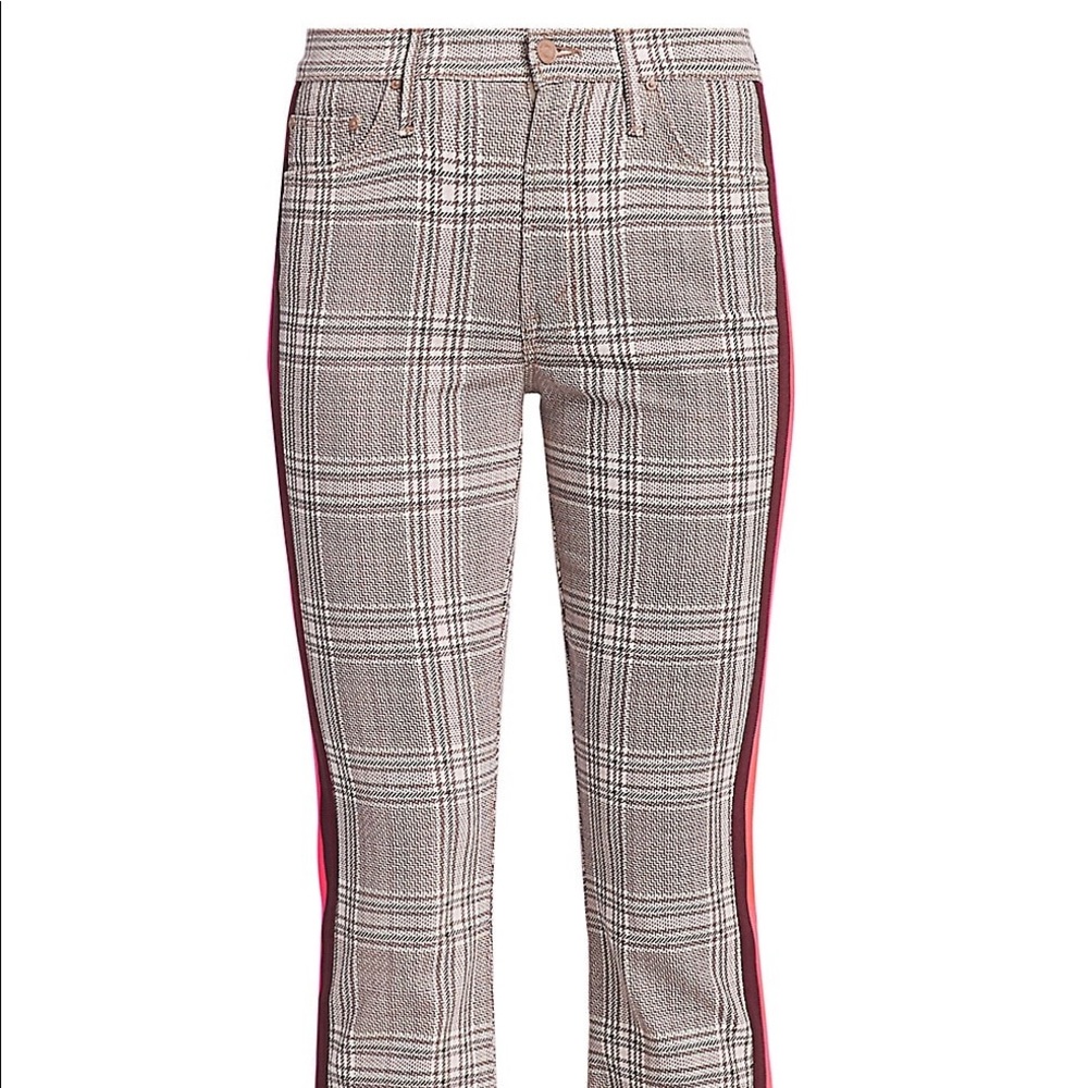 MOTHER The Insider Plaid Print Pants
